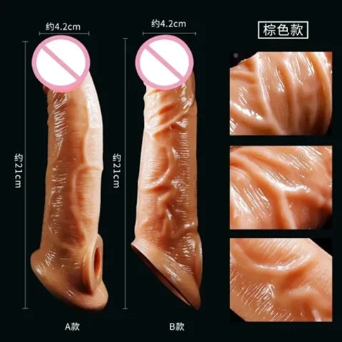 8 Inch Siliconee Condoms for Man increase Timing and size