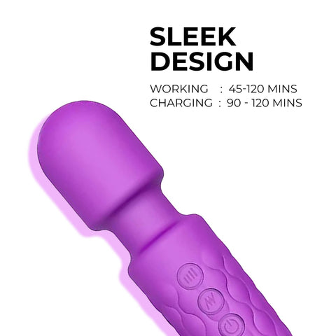 Electric Handheld Massager for Female with 20 Vibration Speeds