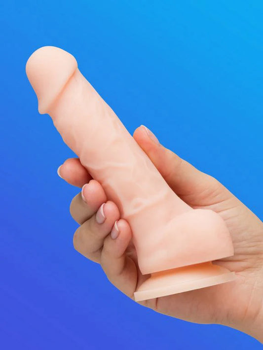 Lifelike Lover Luxe Realistic Silicone Dildo 6 Inch White