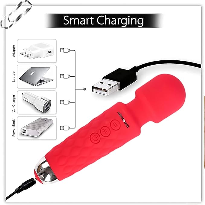 Electric Handheld Massager for Female with 20 Vibration Speeds