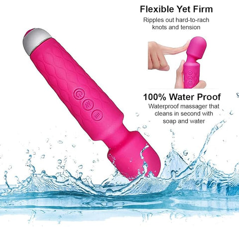 Electric Handheld Massager for Female with 20 Vibration Speeds