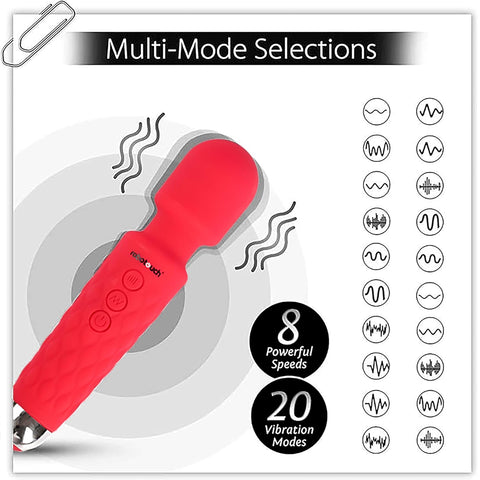 HealthSense Magic-Vibe Cherry Body Massager
