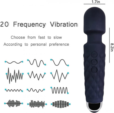 Electric Handheld Massager for Female with 20 Vibration Speeds