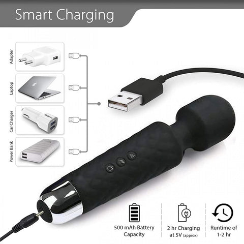 Electric Handheld Massager for Female with 20 Vibration Speeds