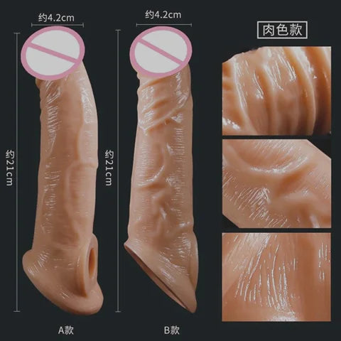8 Inch Siliconee Condoms for Man increase Timing and size
